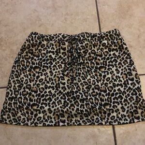 Leopard Print Women's Skirt
